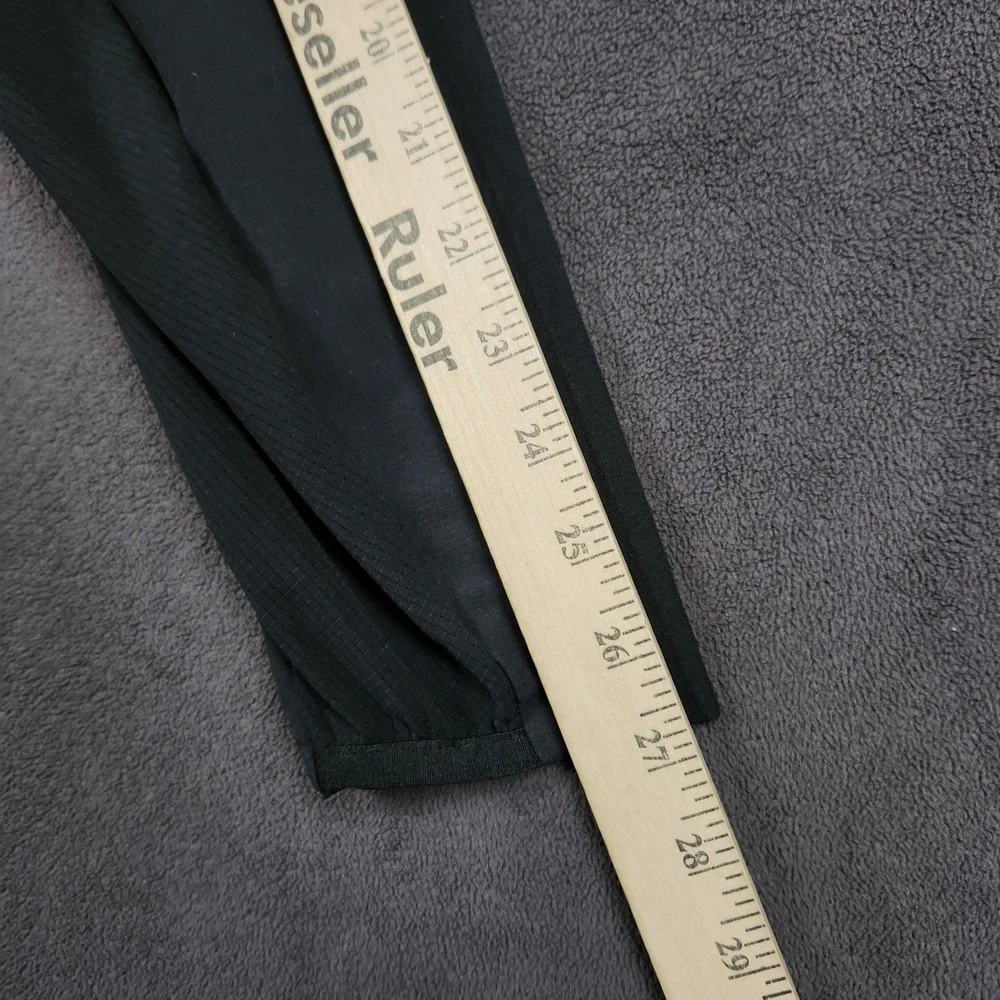 Lululemon Fast and Free Jacket Mens Large Black Hooded Reflective LM4AHDS